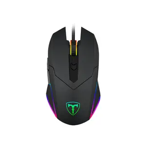 T-DAGGER Lance Corporal T-TGM107 Gaming Mouse, 3200 DPI Optical Sensor, 6 Programmable Buttons, RGB Backlight Effects, 500Hz Polling Rate, Wired USB Gaming Mouse