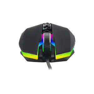 T-DAGGER Lieutenant T-TGM301 Gaming Mouse, 8000 DPI, 7 Programmable Buttons, RGB Backlight, 1000Hz Polling Rate, Wired USB