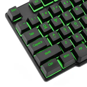 T-DAGGER Liner T-TGK107 Gaming Keyboard, 104-Key Full-Size Layout, 7-Color LED Backlighting, 19 Anti-Ghosting Keys, Wired USB Connectivity, Responsive Gaming Keyboard for PC Users