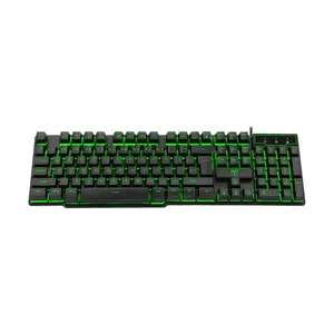 T-DAGGER Liner T-TGK107 Gaming Keyboard, 104-Key Full-Size Layout, 7-Color LED Backlighting, 19 Anti-Ghosting Keys, Wired USB Connectivity, Responsive Gaming Keyboard for PC Users