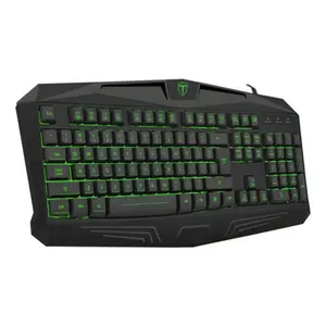 T-DAGGER Minesweeping T-TGK103 Gaming Keyboard, Full-Size 104-Key Layout, Single Color Backlight Design, 19 Anti-Ghosting Keys, Wired USB Gaming Keyboard