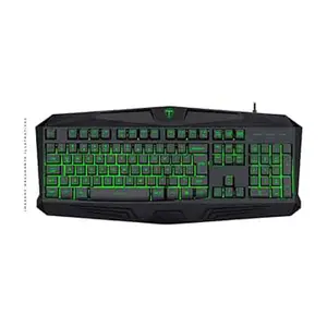 T-DAGGER Minesweeping T-TGK103 Gaming Keyboard, Full-Size 104-Key Layout, Single Color Backlight Design, 19 Anti-Ghosting Keys, Wired USB Gaming Keyboard