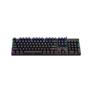 T-DAGGER Pavones T-TGK319 Gaming Mechanical Keyboard, 104 Keys, RGB Backlight, Blue Switches, Full Anti-Ghosting, Wired USB