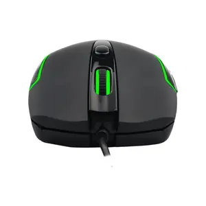 T-DAGGER T-TGM106 Private Gaming Mouse, 3200 DPI Optical Sensor, 6 Programmable Buttons, RGB Backlight Effects, 125Hz Polling Rate Wired USB Gaming Mouse