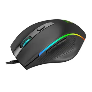T-DAGGER Recruit T-TGM108 Gaming Mouse, 3200 DPI Optical Sensor, 6 Programmable Buttons, RGB Backlight Effects, 500Hz Polling Rate, Wired USB Gaming Mouse