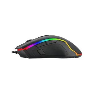 T-DAGGER Second Lieutenant T-TGM300 Gaming Mouse, 8000 DPI, 8 Programmable Buttons, RGB Backlight, 1000Hz Polling Rate, Wired USB