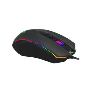 T-DAGGER Sergeant T-TGM202 Gaming Mouse, 4800 DPI, 7 Programmable Buttons, RGB Backlight, 1000Hz Polling Rate, Wired USB