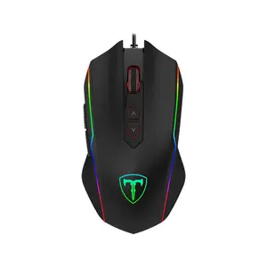 T-DAGGER Sergeant T-TGM202 Gaming Mouse, 4800 DPI, 7 Programmable Buttons, RGB Backlight, 1000Hz Polling Rate, Wired USB