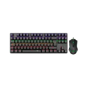 T-DAGGER T-TGS005 Gaming Combo, 2-in-1 Set, Keyboard Mouse Combo, 3200 DPI, Rainbow Backlight, Wired USB