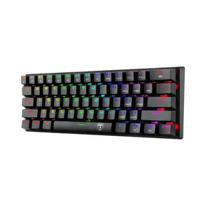 T-DAGGER VERDE T-TGK317 Gaming Mechanical Keyboard, 61 Keys, RGB Backlight, OUTEMU Switches, Bluetooth 5.0 + Wired, Dual Mode