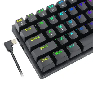 T-DAGGER VERDE T-TGK317 Gaming Mechanical Keyboard, 61 Keys, RGB Backlight, OUTEMU Switches, Bluetooth 5.0 + Wired, Dual Mode