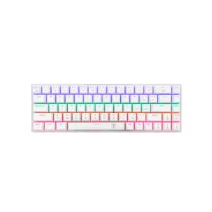 T-DAGGER Viator T-TGK325W Gaming Mechanical Keyboard White, 61 Keys, Red Switches, RGB Backlight, Full Anti-Ghosting, Wired USB