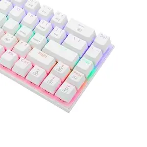T-DAGGER Viator T-TGK325W Gaming Mechanical Keyboard White, 61 Keys, Red Switches, RGB Backlight, Full Anti-Ghosting, Wired USB