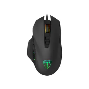 T-DAGGER Warrant Officer T-TGM203 Gaming Mouse, 4800 DPI, 6 Programmable Buttons, RGB Backlight, 1000Hz Polling Rate, Wired USB