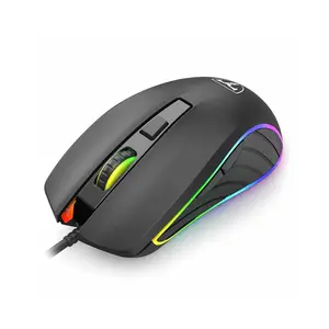 T-DAGGER Zephyr T-TGM115 Gaming Mouse, 7200 DPI Optical Sensor, 6 Adjustable DPI Levels, RGB Backlighting Effects, Ergonomic Gaming Design, Wired USB Gaming Mouse
