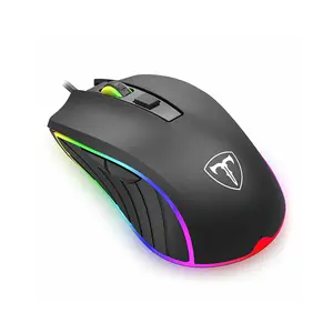 T-DAGGER Zephyr T-TGM115 Gaming Mouse, 7200 DPI Optical Sensor, 6 Adjustable DPI Levels, RGB Backlighting Effects, Ergonomic Gaming Design, Wired USB Gaming Mouse