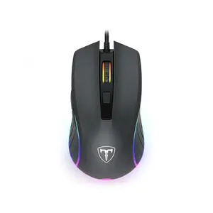 T-DAGGER Zephyr T-TGM115 Gaming Mouse, 7200 DPI Optical Sensor, 6 Adjustable DPI Levels, RGB Backlighting Effects, Ergonomic Gaming Design, Wired USB Gaming Mouse