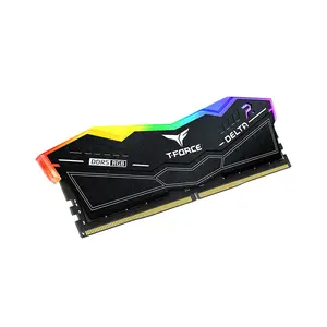 TeamGroup T-Force Delta RGB DDR5 Desktop RAM, 32GB (2x16GB) 6000MHz CL30, Black, ARGB, Heatsink, XMP EXPO
