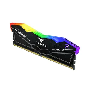 TeamGroup T-Force Delta RGB DDR5 Desktop RAM, 32GB (2x16GB) 6000MHz CL30, Black, ARGB, Heatsink, XMP EXPO