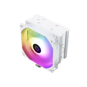 Thermalright Assassin King 120 SE ARGB CPU Air Cooler White, Single Tower Heatsink Design, 5 Copper Heatpipes, 120mm PWM Fan, Addressable RGB Lighting, High-Performance CPU Cooling Solution