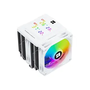 Thermalright Peerless Assassin Digital ARGB White Dual Tower CPU Air Cooler, Dual Heatsink Design, Digital Display Monitoring, High-Performance Air Cooling Solution, Addressable RGB Lighting
