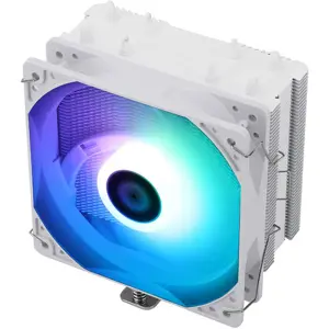 Thermalright Assassin X 120 SE Refined White ARGB CPU Air Cooler, Single Tower High Performance Cooling System with Addressable RGB Lighting