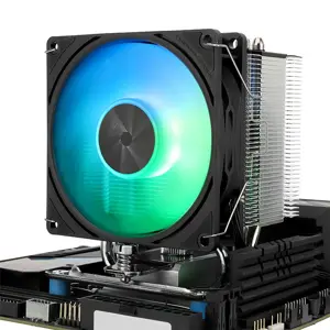 Thermalright Assassin X 90 SE ARGB Black CPU Air Cooler, Compact Single Tower Cooling System with Addressable RGB Lighting