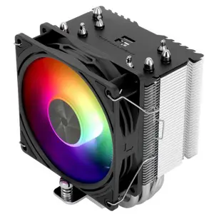 Thermalright Assassin X 90 SE ARGB Black CPU Air Cooler, Compact Single Tower Cooling System with Addressable RGB Lighting