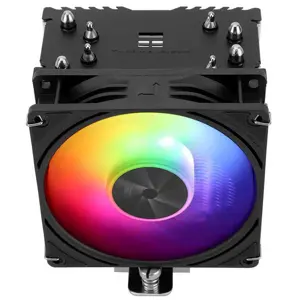 Thermalright Assassin X 90 SE ARGB Black CPU Air Cooler, Compact Single Tower Cooling System with Addressable RGB Lighting