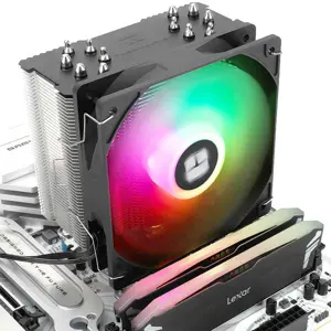 Thermalright Burst Assassin 120 SE ARGB Black CPU Air Cooler, Single Tower High Performance Cooling System with Addressable RGB Lighting