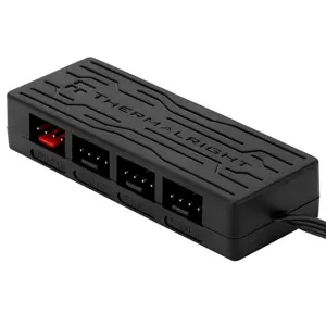 Thermalright Fan Hub X4 4-Port PWM Fan Hub, Multi-Fan Controller with PWM Speed Synchronization Support, Centralized PC Cooling Management Solution