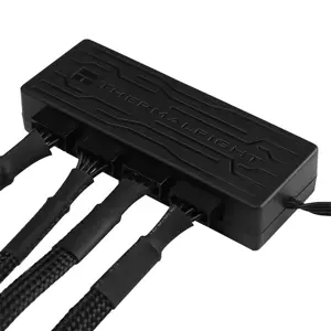 Thermalright Fan Hub X4 4-Port PWM Fan Hub, Multi-Fan Controller with PWM Speed Synchronization Support, Centralized PC Cooling Management Solution