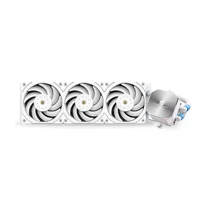 Thermalright Frozen Edge 360 ARGB White Liquid CPU Cooler, 360mm AIO Liquid Cooler, Triple 120mm ARGB PWM Fans, High-Performance CPU Cooler for Intel & AMD