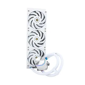 Thermalright Frozen Edge 360 ARGB White Liquid CPU Cooler, 360mm AIO Liquid Cooler, Triple 120mm ARGB PWM Fans, High-Performance CPU Cooler for Intel & AMD