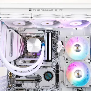 Thermalright Frozen Edge 360 ARGB White Liquid CPU Cooler, 360mm AIO Liquid Cooler, Triple 120mm ARGB PWM Fans, High-Performance CPU Cooler for Intel & AMD