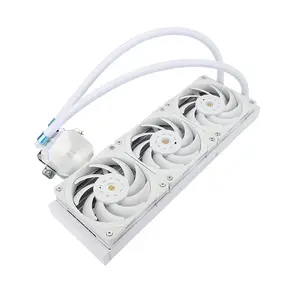Thermalright Frozen Edge 360 ARGB White Liquid CPU Cooler, 360mm AIO Liquid Cooler, Triple 120mm ARGB PWM Fans, High-Performance CPU Cooler for Intel & AMD