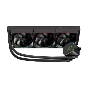 Thermalright Frozen Horizon 360 Digital ARGB Black Liquid CPU Cooler, 360mm AIO Liquid Cooler, Digital Display Pump, Triple 120mm ARGB PWM Fans, Intel & AMD CPU Cooler