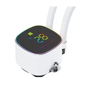 Thermalright Frozen Horizon 360 Digital ARGB White Liquid CPU Cooler, 360mm AIO Liquid Cooler, Digital Display Pump, Triple 120mm ARGB PWM Fans, Intel & AMD CPU Cooler