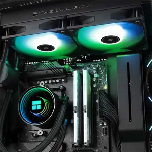 Thermalright Frozen Notte 240 ARGB V2 240mm AIO Liquid CPU Cooler, Dual Fan High Performance Water Cooling System with Addressable RGB Lighting