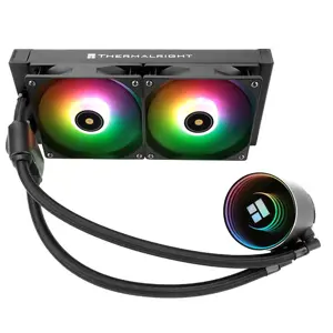 Thermalright Frozen Notte 240 ARGB V2 240mm AIO Liquid CPU Cooler, Dual Fan High Performance Water Cooling System with Addressable RGB Lighting