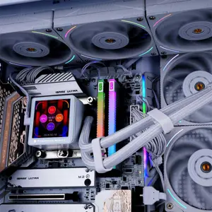 Thermalright Frozen Vision 360 ARGB V2 360mm AIO Liquid CPU Cooler, Triple Fan High Performance Water Cooling System with ARGB Lighting and LCD Display