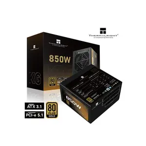 Thermalright TR-KG850 850W Power Supply, 80 Plus Gold Certified Efficiency, Fully Modular Cable Design, ATX 3.1 and PCIe 5.1 Ready High-Performance Gaming PSU