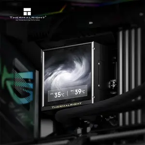 Thermalright TR 240 PEERLESS VISION 240 ARGB CPU Liquid Cooler, 240mm Radiator, Dual 120mm ARGB Fans, 3.95-Inch LCD Screen
