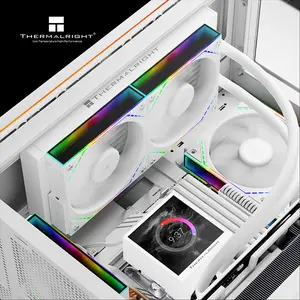 Thermalright TR 240 PEERLESS VISION 240 ARGB CPU Liquid Cooler, 240mm Radiator, Dual 120mm ARGB Fans, 3.95-Inch LCD Screen