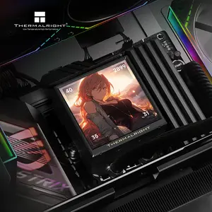 Thermalright TR 240 PEERLESS VISION 240 ARGB CPU Liquid Cooler, 240mm Radiator, Dual 120mm ARGB Fans, 3.95-Inch LCD Screen