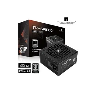 Thermalright TR-SP1000 1000W Power Supply, 80 Plus Platinum Certified Efficiency, Fully Modular Sleeved Cables, ATX 3.1 and PCIe 5.1 Ready, High-Performance Gaming PSU