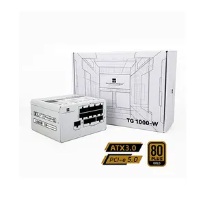 Thermalright TR-TG1000-W 1000W 80 Plus Gold ATX 3.0 Power Supply, White Edition, High Efficiency PCIe 5.0 Ready Gaming PSU