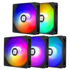 Thermalright TL-C12C-S X5 120mm Black PWM Case Fan Kit, Five Pack High Airflow Cooling Fans, Optimized Blade Design, Low Noise Operation, PC Case and Radiator Cooling Solution