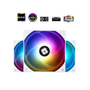 Thermalright TL-C12CW-S X3 ARGB Case Fan Kit White, Triple 120mm PWM Cooling Fans, 1550 RPM Maximum Speed, 66.17 CFM High Airflow Performance, Addressable RGB Lighting, PC Cooling Fan Pack