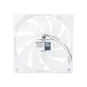 Thermalright TL-C12CW-S X3 ARGB Case Fan Kit White, Triple 120mm PWM Cooling Fans, 1550 RPM Maximum Speed, 66.17 CFM High Airflow Performance, Addressable RGB Lighting, PC Cooling Fan Pack